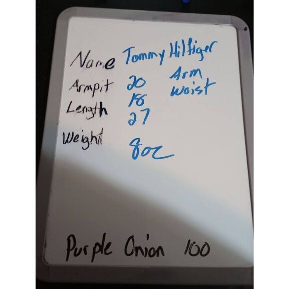 Tommy Hilfiger Shirt Ladies 10 Blue‎ Button Front H Long Sleeve - Picture 8 of 8